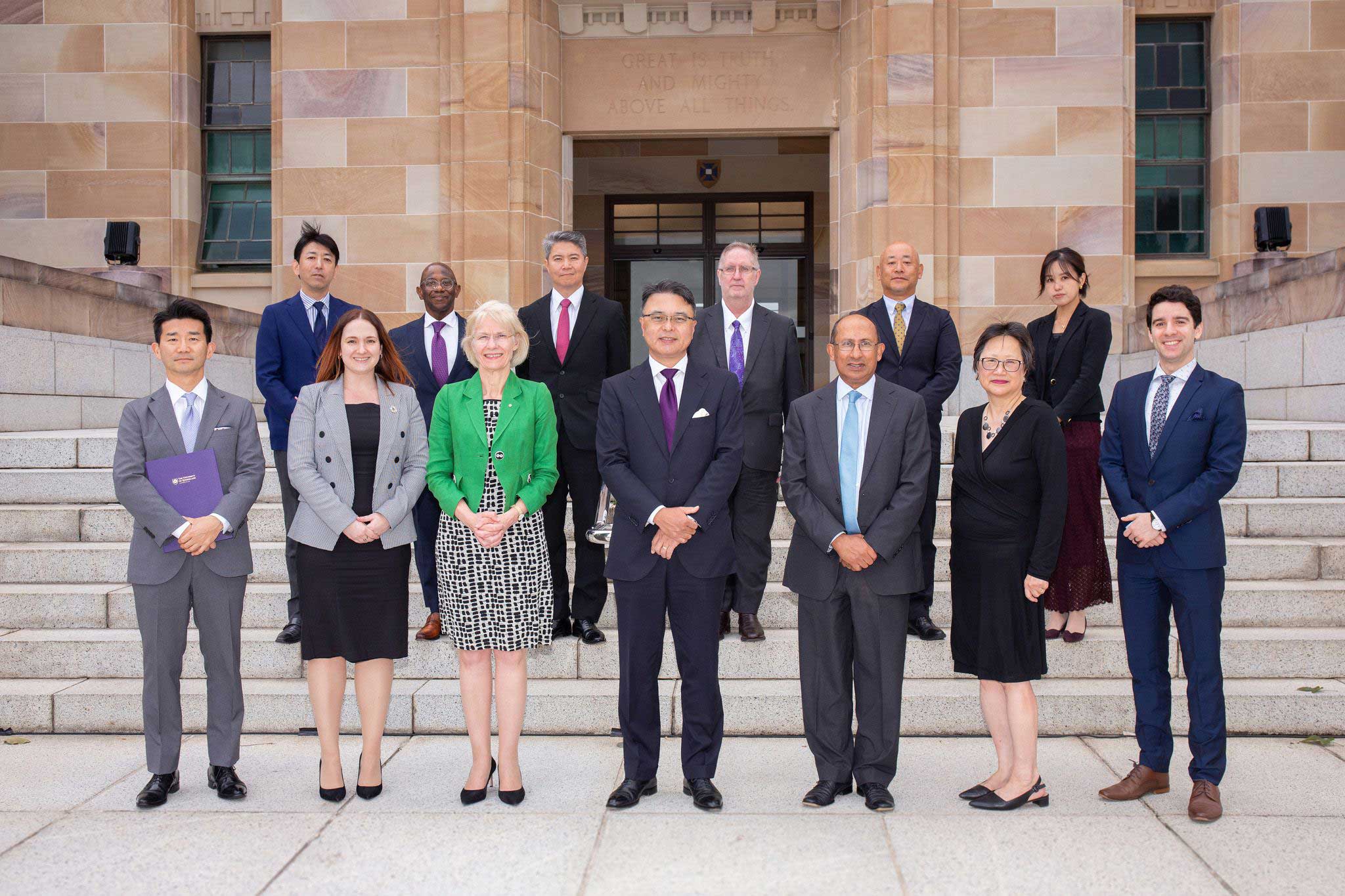 UQ and Mitsubishi delegates