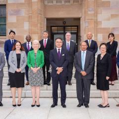 UQ and Mitsubishi delegates