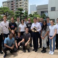 student group who travelled to Japan